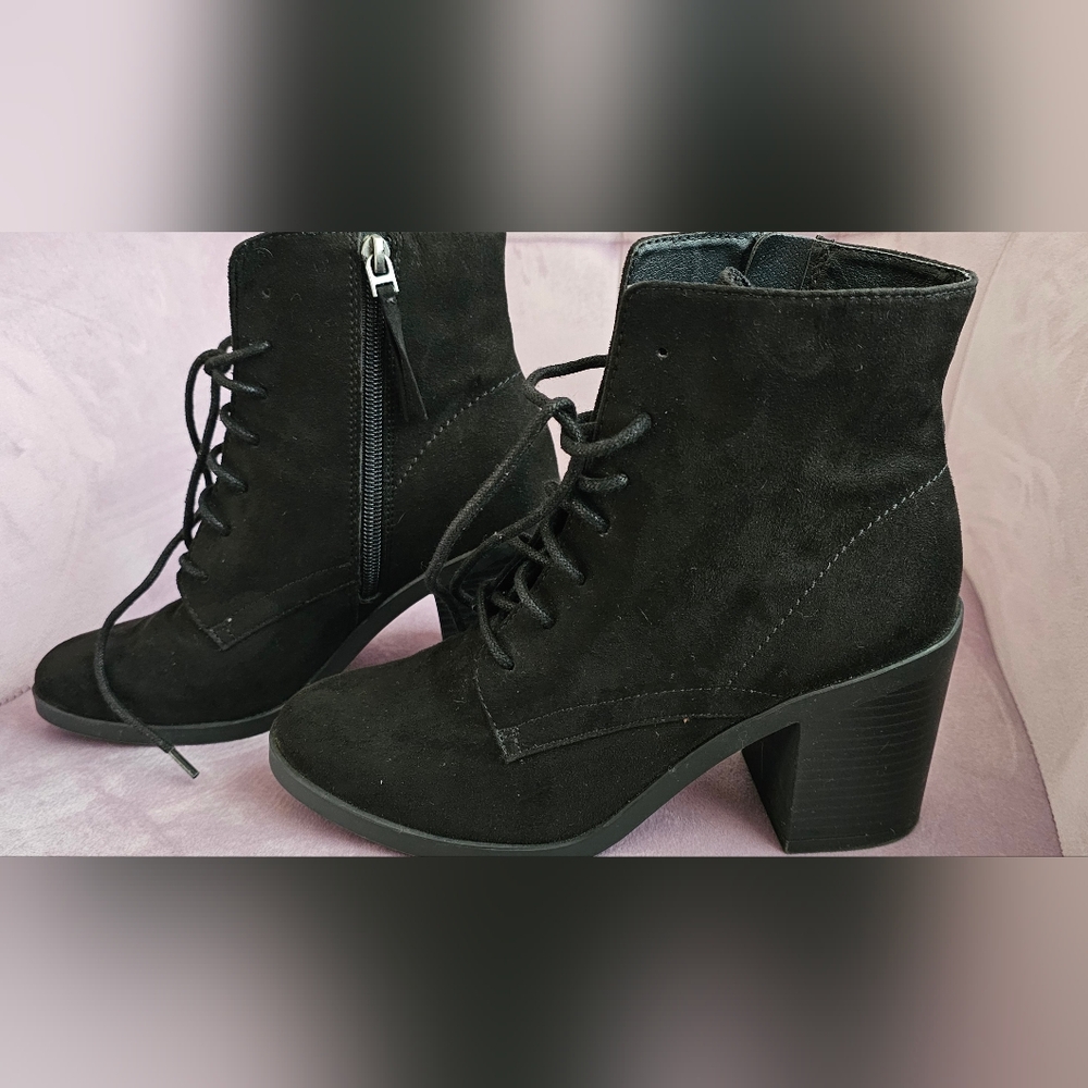 George Black Chunky Boots Size 7